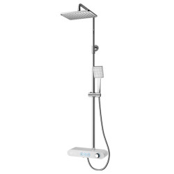 BATERIA PRYSZNICOWA ŁAZIENKOWA T700W BIAŁA LCD T700-WH