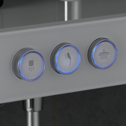 BATERIA PRYSZNICOWA ŁAZIENKOWA T700W BIAŁA LCD T700-WH