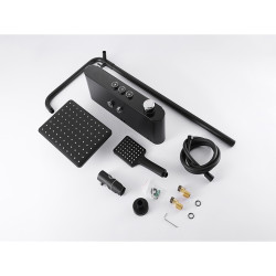 BATERIA PRYSZNICOWA ŁAZIENKOWA T700B CZARNA LCD T700-BL