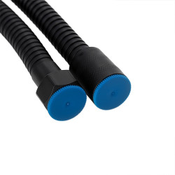 BATERIA WANNOWA ŚCIENNA PRYSZNICOWA ZESTAW Z TERMOSTATEM T202B-BL CZARNA T202B-BL