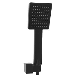 BATERIA WANNOWA ŚCIENNA PRYSZNICOWA ZESTAW Z TERMOSTATEM T202B-BL CZARNA T202B-BL