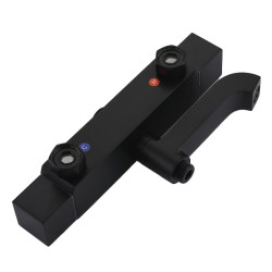 BATERIA PRYSZNICOWA Z TERMOSTATEM I DESZCZOWNICĄ T154B CZARNA T154B-BL