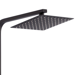 BATERIA PRYSZNICOWA Z TERMOSTATEM I DESZCZOWNICĄ T154B CZARNA T154B-BL