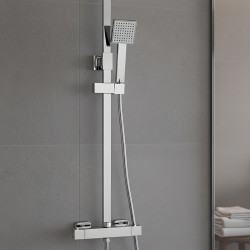 BATERIA PRYSZNICOWA Z TERMOSTATEM I DESZCZOWNICĄ T153A CHROM T153A