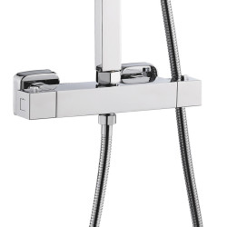 BATERIA PRYSZNICOWA Z TERMOSTATEM I DESZCZOWNICĄ T153A CHROM T153A