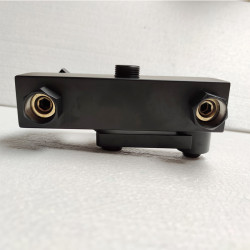 BATERIA PRYSZNICOWA Z TERMOSTATEM I DESZCZOWNICĄ F170B CZARNA F170B-BL