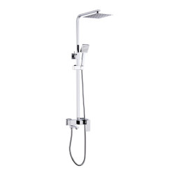 BATERIA PRYSZNICOWA ŁAZIENKOWA Z DESZCZOWNICĄ F170A CHROM F170A
