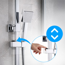 BATERIA PRYSZNICOWA ŁAZIENKOWA Z DESZCZOWNICĄ F170A CHROM F170A