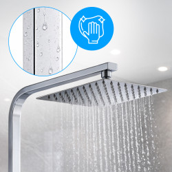 BATERIA PRYSZNICOWA ŁAZIENKOWA Z DESZCZOWNICĄ F170A CHROM F170A