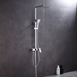 BATERIA PRYSZNICOWA ŁAZIENKOWA Z DESZCZOWNICĄ F170A CHROM F170A