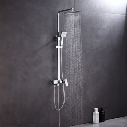 BATERIA PRYSZNICOWA ŁAZIENKOWA Z DESZCZOWNICĄ F170A CHROM F170A