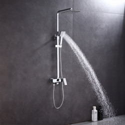 BATERIA PRYSZNICOWA ŁAZIENKOWA Z DESZCZOWNICĄ F170A CHROM F170A