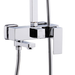 BATERIA PRYSZNICOWA ŁAZIENKOWA Z DESZCZOWNICĄ F170A CHROM F170A