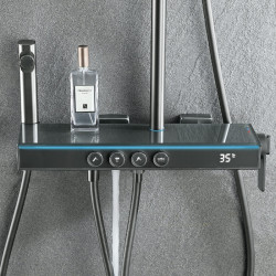 BATERIA PRYSZNICOWA NATYNKOWA F19-GR SZARA LCD F19-GR