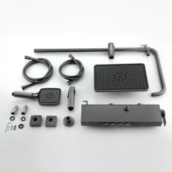 BATERIA PRYSZNICOWA NATYNKOWA F19-GR SZARA LCD F19-GR