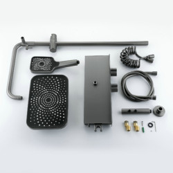 BATERIA PRYSZNICOWA NATYNKOWA F10-GR SZARA LCD F10-GR