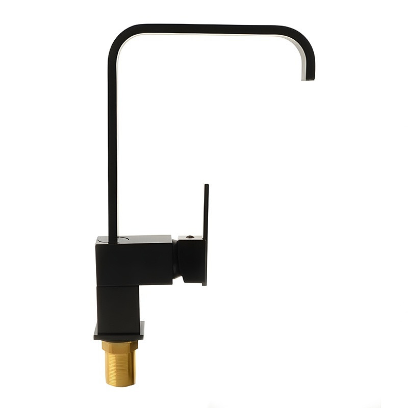 BATERIA KUCHENNA WYSOKA WYLEWKA CZARNA NOWOCZESNA F718B-BL