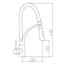 BATERIA KUCHENNA NABLATOWA F1505B CZARNA F1505B-BL