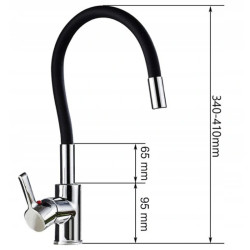 BATERIA KUCHENNA NABLATOWA F101B CZARNA F101-BL