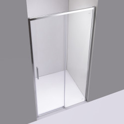 DRZWI PRYSZNICOWE SUPER SLIM NOVA CHROM 100 CM 6 MM NOVA-CH-100