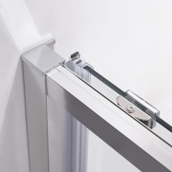 DRZWI PRYSZNICOWE SUPER SLIM NOVA CHROM 100 CM 6 MM NOVA-CH-100