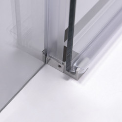 DRZWI PRYSZNICOWE SUPER SLIM NOVA CHROM 100 CM 6 MM NOVA-CH-100