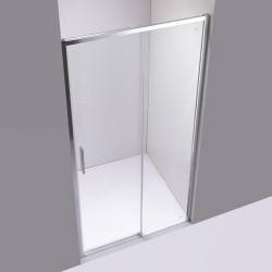DRZWI PRYSZNICOWE SUPER SLIM NOVA CHROM 110 CM 6 MM NOVA-CH-110