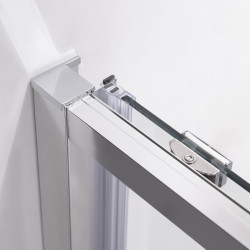 DRZWI PRYSZNICOWE SUPER SLIM NOVA CHROM 110 CM 6 MM NOVA-CH-110