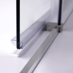 DRZWI PRYSZNICOWE SUPER SLIM NOVA CHROM 120 CM 6 MM NOVA-CH-120