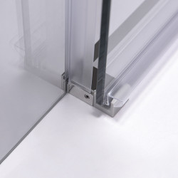 DRZWI PRYSZNICOWE SUPER SLIM NOVA CHROM 120 CM 6 MM NOVA-CH-120