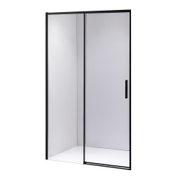 DRZWI PRYSZNICOWE SUPER SLIM NOVA CZARNE 100 CM 6 MM NOVA-BL-100