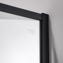 DRZWI PRYSZNICOWE SUPER SLIM NOVA CZARNE 110 CM 6 MM NOVA-BL-110