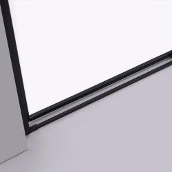 DRZWI PRYSZNICOWE SUPER SLIM NOVA CZARNE 130 CM 6 MM NOVA-BL-130