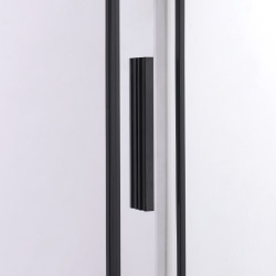 DRZWI PRYSZNICOWE SUPER SLIM NOVA CZARNE 130 CM 6 MM NOVA-BL-130
