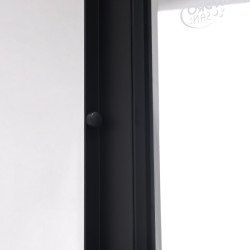 DRZWI PRYSZNICOWE SUPER SLIM NOVA CZARNE 130 CM 6 MM NOVA-BL-130