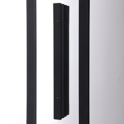 DRZWI PRYSZNICOWE SUPER SLIM NOVA CZARNE 130 CM 6 MM NOVA-BL-130