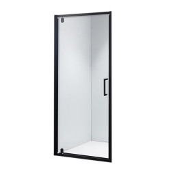 DRZWI PRYSZNICOWE ZOE CZARNE 80 CM 6 MM ZOE-BL-80