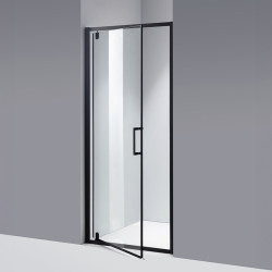 DRZWI PRYSZNICOWE ZOE CZARNE 80 CM 6 MM ZOE-BL-80