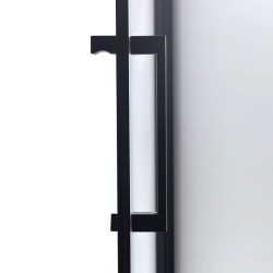 DRZWI PRYSZNICOWE ZOE CZARNE 80 CM 6 MM ZOE-BL-80