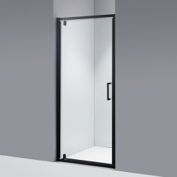 DRZWI PRYSZNICOWE ZOE CZARNE 80 CM 6 MM ZOE-BL-80
