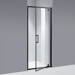 DRZWI PRYSZNICOWE ZOE CZARNE 90 CM 6 MM ZOE-BL-90