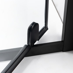 DRZWI PRYSZNICOWE ZOE CZARNE 90 CM 6 MM ZOE-BL-90