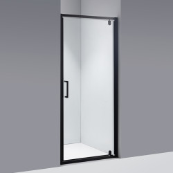 DRZWI PRYSZNICOWE ZOE CZARNE 90 CM 6 MM ZOE-BL-90