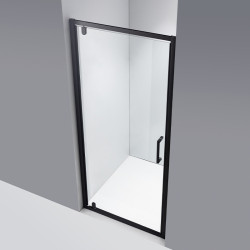 DRZWI PRYSZNICOWE ZOE CZARNE 90 CM 6 MM ZOE-BL-90