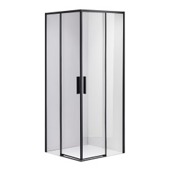 KABINA PRYSZNICOWA KWADRATOWA SUPER SLIM NOVA CZARNA 90x90 CM 6 MM NOVA-BL-90X90