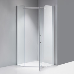 KABINA PRYSZNICOWA PIĘCIOKĄTNA KZ91A BIAŁA 80x80 CM KZ91A-WH-80