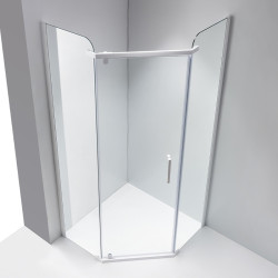 KABINA PRYSZNICOWA PIĘCIOKĄTNA KZ91A BIAŁA 80x80 CM KZ91A-WH-80
