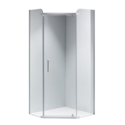 KABINA PRYSZNICOWA PIĘCIOKĄTNA KZ91A BIAŁA 80x80 CM KZ91A-WH-80