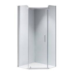 KABINA PRYSZNICOWA PIĘCIOKĄTNA KZ91B BIAŁA 90x90 CM KZ91B-WH-90