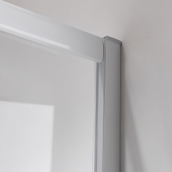 KABINA PRYSZNICOWA PÓŁOKRĄGŁA Z BRODZIKIEM MAJA BIAŁA 90x90 CM 5 MM MAJA-WH-90X90